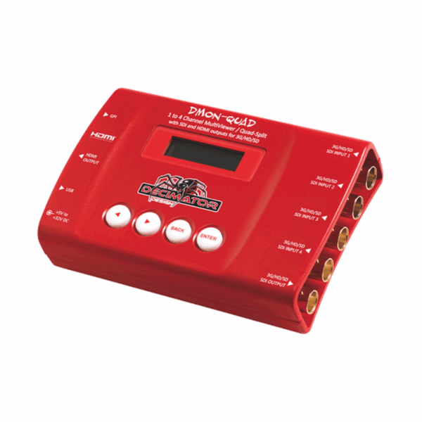 MULTIVIEWER DECIMATOR 1 A 4 CANAUX SORTIE SDI SORTIE HD