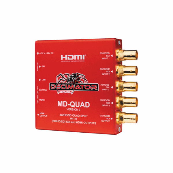 QUAD SPLIT DECIMATOR 3G/HD/SD-SDI AVEC SORTIES 3G/HD/SD-SDI ET HDMI MD-QUAD